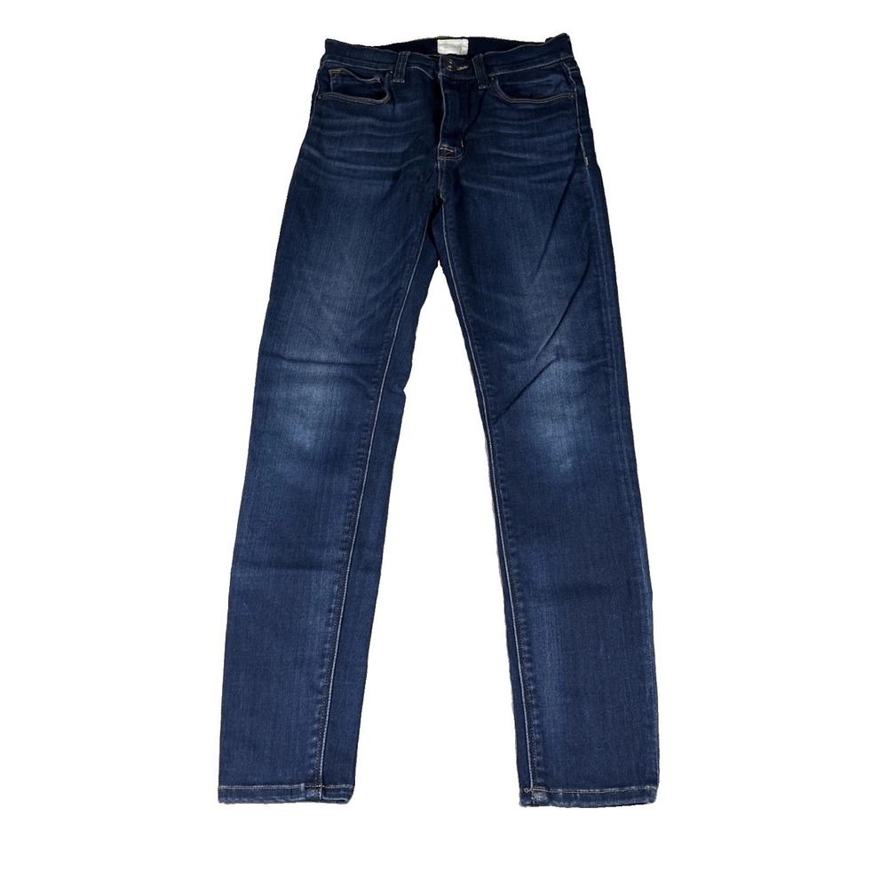 Hudson Womens Size 24 Barbara Mid Rise Super Skinny Jeans Dark Wash Denim